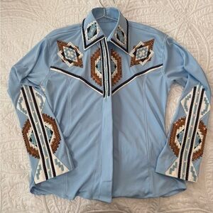 New Horsemanship/Reining/Western Riding Show Shirt